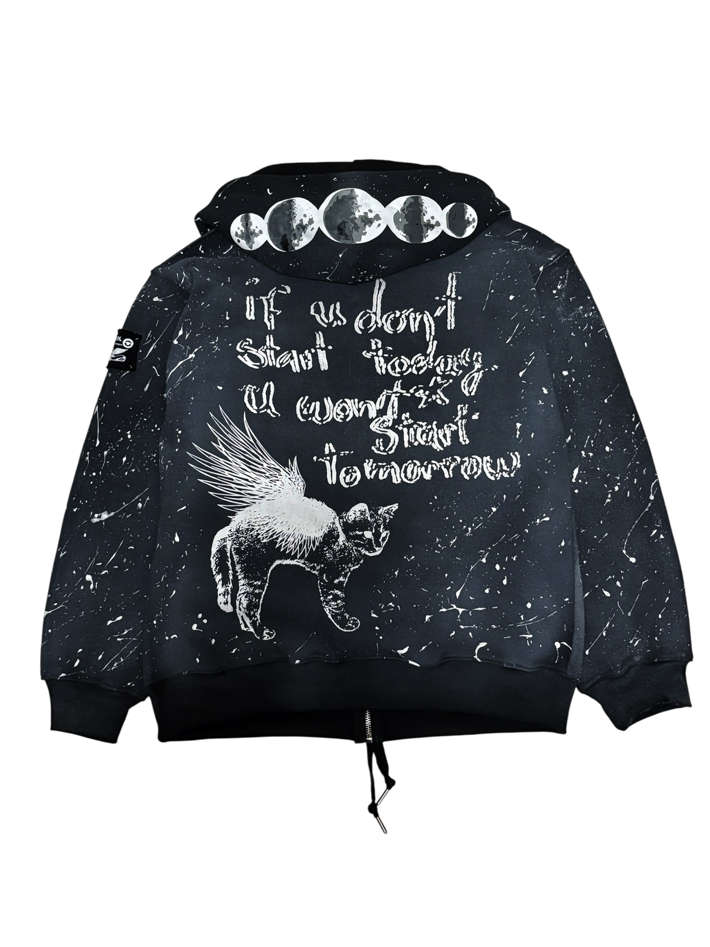 AsGodIs: Moon-night Zip up Hoodie