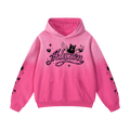 Alyzon: Pink Faded Oversized Hoodie