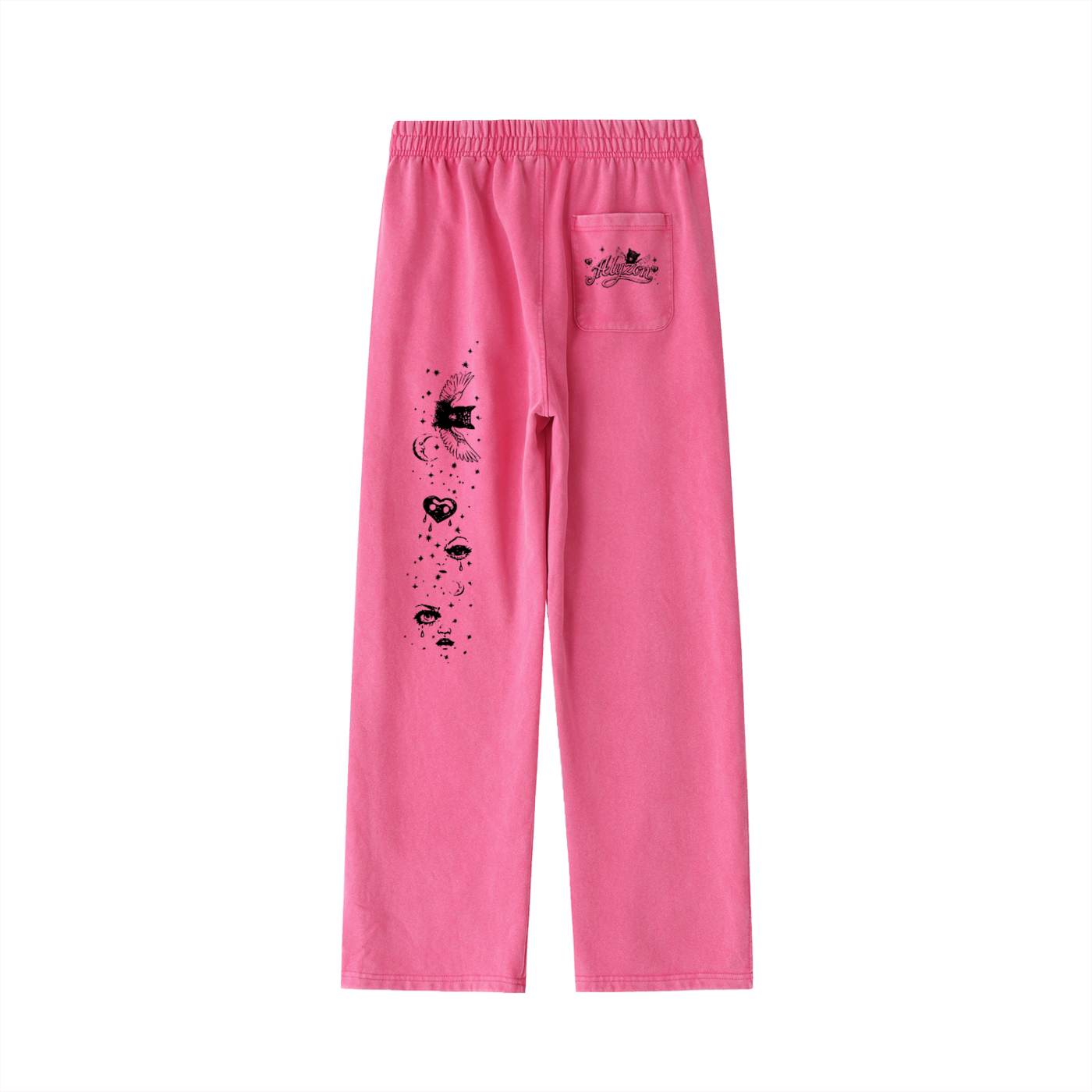 ALYZON: PINK VINTAGE SWEATPANTS