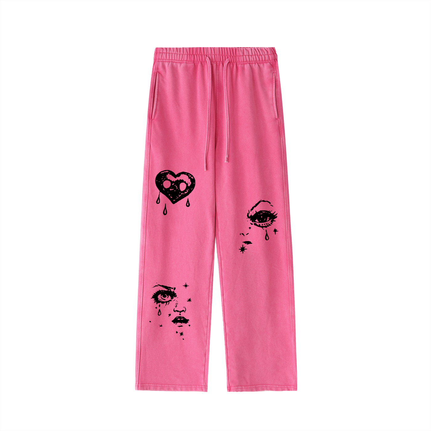 ALYZON: PINK VINTAGE SWEATPANTS